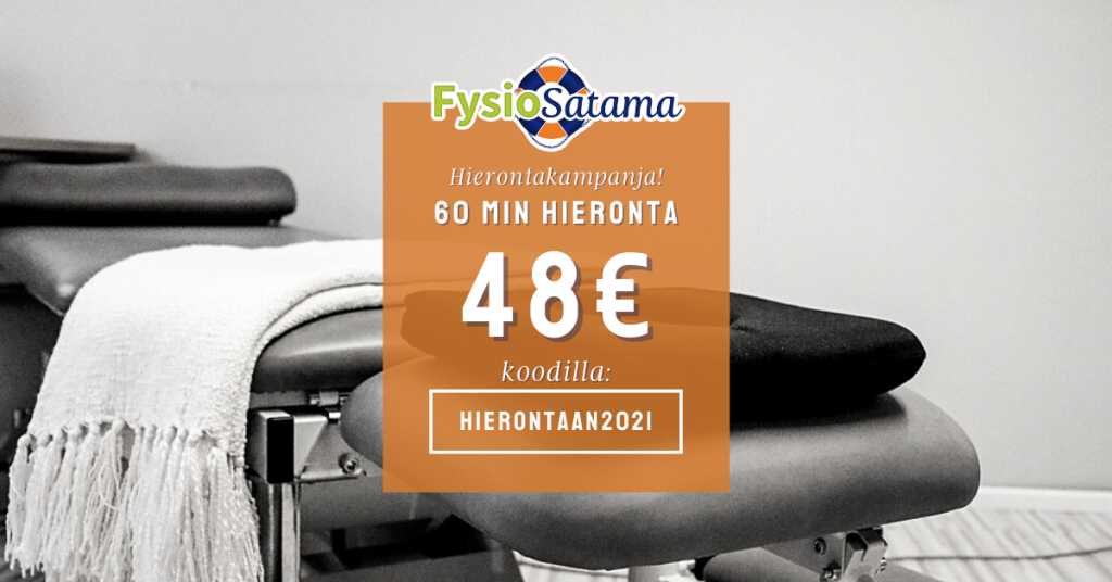 Kaipaako kehosi huoltoa tai hemmottelua? – Tunnin hieronta nyt etuhintaan!
