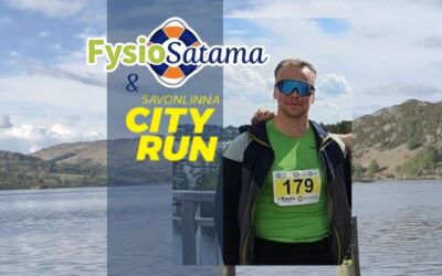 FysioSatama ja OMT-fysioterapeutti Antti Tanhuamäki Savonlinna City Run -tapahtumassa