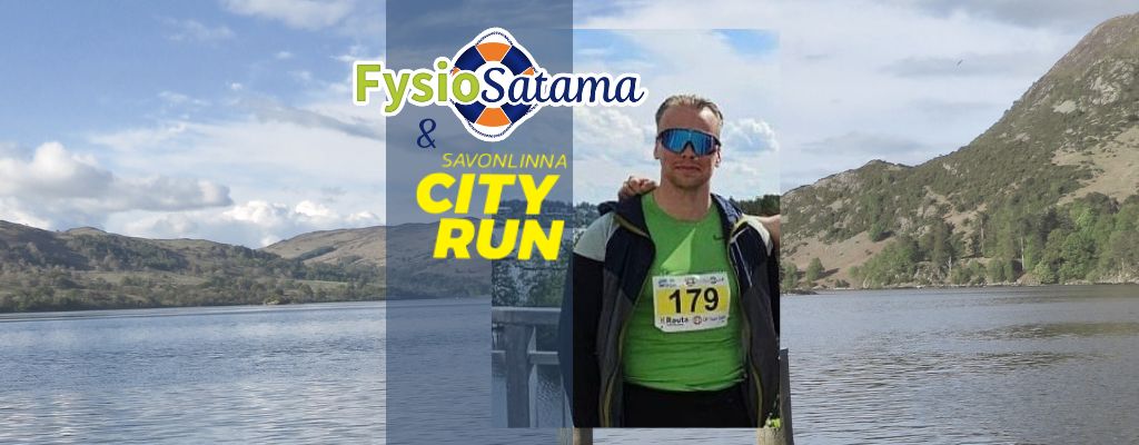 FysioSatama ja OMT-fysioterapeutti Antti Tanhuamäki Savonlinna City Run -tapahtumassa