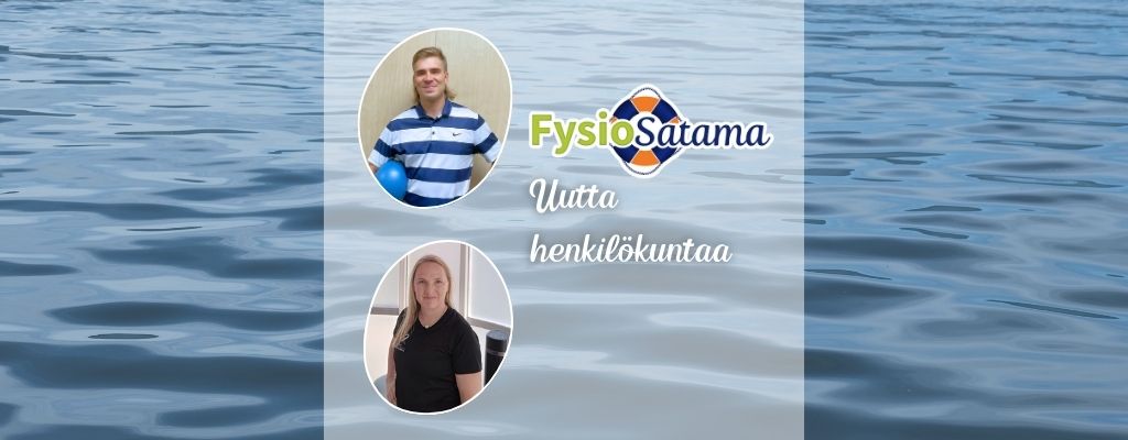 Fysioterapeutti Teemu Suomalainen ja OMT-fysioterapeutti Jaana Seppänen töihin FysioSatamaan