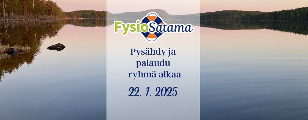 Pysähdy ja palaudu -ryhmä 5 kertaa 22.1.2025 alkaen (keskiviikkoisin klo 16.30-18.00)